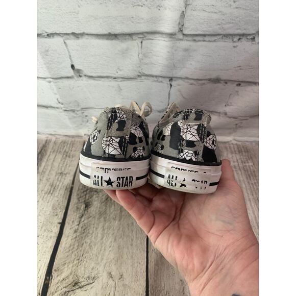 CONVERSE ALL STAR Unisex Adult Panda Graphic Sneakers / Size: M5 - W7 - Picture 8 of 9